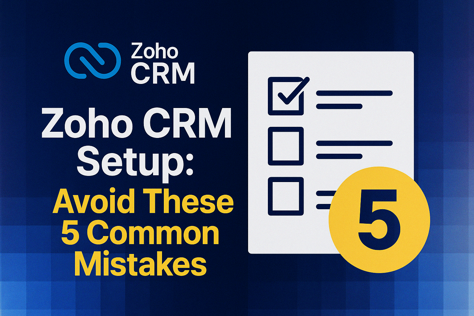 Zoho CRM Setup Header